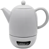 Bredemeijer Theepot Silhouet Viborg Met Theelicht Warm Grijs 1,2L