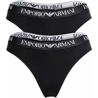 Emporio Armani String zwart / wit