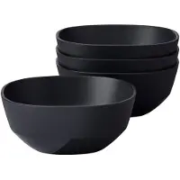Mepal Serveerschaal Silueta 250 ml set 4 stuks - Nordic black - Campingservies - buitenservies