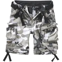 Brandit Broek 'Savage Vintage' rookgrijs / greige / donkergrijs / wit