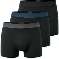 Schiesser Boxershorts blauw / bruin / braam / zwart
