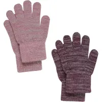 CeLaVi Handschoenen 'Magic' donkerbruin / grijs / oudroze