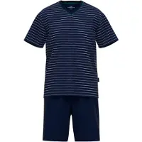 Götzburg Pyjama kort blauw / lichtblauw
