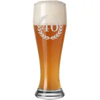 Luxentu Weizenbierglas mit Gravur 40. Jubiläum 0,5 l