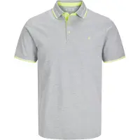 Jack & Jones Shirt 'JJEPAULOS' lichtgrijs / limoen