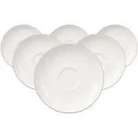 Villeroy & Boch Untertassen Anmut Platinum No.1 ø 15 cm Set van 6