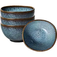 Villeroy & boch Rijstkom Lave Blauw (Set van 4)