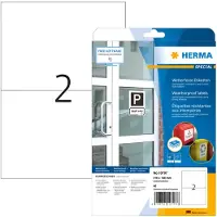 Herma 10797 weersbestendige geïmpregneerde etiketten A4 210 x 148 mm (40 etiketten)