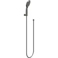 Ivy Aia Algemeen Handdoucheset, slang 150cm, wandhouder en 3-standen handdouche Geborsteld metal black PVD