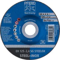 PFERD Sg Steelox 61341222 Doorslijpschijf Gebogen 125 Mm 22.23 Mm 25 Stuks