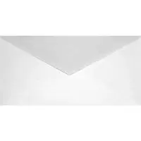 Netuno Metallic (parelmoer) witte enveloppen DL - 110 x 220 mm - 25 stuks - NK natgelijmde - 120 gram - Aster Metallic -