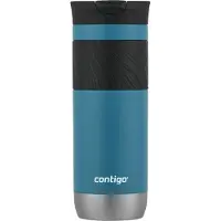 CONTIGO Byron Snapseal thermosbeker - Juniper - 20oz - roestvrijstalen isoleerbeker, koffiebeker-to-go, lekvrij, houdt tot 7 uur warm, vaatwasserbestendig BPA-vrij deksel