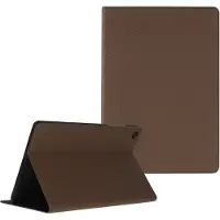 Selencia Riva Bookcase voor de Samsung Galaxy Tab A11 Plus - Mocha Brown