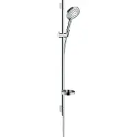Hansgrohe Raindance Select S doucheset 120 3jet PowderRain met Unica'S Puro glijstang 90 cm, chroom