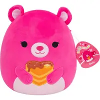 Squishmallows SQUISHMALLOW VALENTIJNSDAG - 19cm Plush Delia - Pink Bear Holding Heart Pancakes
