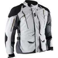Leatt ADV DriTour 5.5 waterdichte damesmotorfietsjas, staalgrijs, maat L