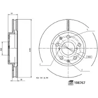 FEBI BILSTEIN 198767 Remschijf