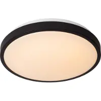 Lucide Zwarte Plafonniere Dasher Ø 34 8cm Ip44 Voor Badkamer