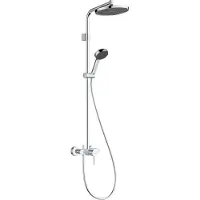 Hansgrohe Activera S 240 opbouw regendoucheset met ééngreepsmengkraan Varia Glanzend Chroom