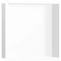 Hansgrohe Wandniche XTRASTORIS, individueel, matwit, 300x300x100mm. Designframe, mat, 300 x 300 x 100 mm, matwit
