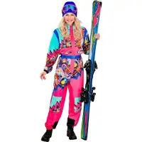 Widmann Fout ski pak snowboarder roze/lichtblauw