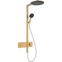 Hansgrohe Raindance Alive S - Doucheset met thermostaat, diameter 30 cm, 3 stralen, geborsteld brons 24582140