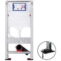 Burda Geberit Sigma UP320 inbouwspoelreservoir met frame vloermontage (2025)