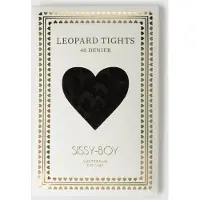 Sissy-Boy Zwarte leopard panty | Maat: L