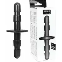 Rocks-Off Double Insert Dubbele Plug voor Twee Dildo's Hulpstuk - Zwart