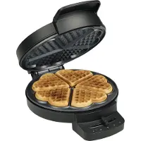 Princess 132378 Wafelijzer - 5 hartvormige wafels - 1000W - Regelbare thermostaat – 5 standen - Anti aanbaklaag - PFAS-vrij - Zwart Gaufrier