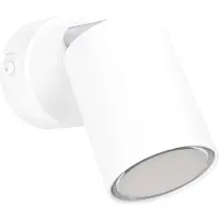 Eglo connect Smart Spot Adfira-Z, wit, 1-lamp, staal dimbaar, wit / opaal, Woon-/ Eetkamer, metaal, Modern