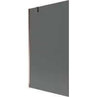Mexen Next badwand scherm 1-deurs 100 x 150 , grafiet, roze goud - 895-100-000-00-40-60