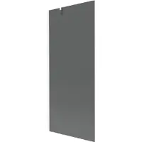 Mexen Next badwand scherm 1-deurs 80 x 150 , grafiet, wit - 895-080-000-00-40-20