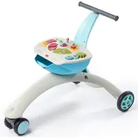 Tiny Love Poppenwagen Tiny Love 5-In-1 Walk Behind & Ride On Blue