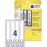 Avery Zweckform Smalle maprugetiketten wit/grijs