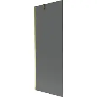Mexen Next badscherm met 1 vleugel 70 x 150 , grafiet, goud - 895-070-000-00-40-50