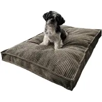 OEM Hondenbed Hondenkussen Koord Grote Honden Wasbaar Slijtvast 100 x 70 cm Donkerbeige XXL