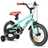 Stitch Totem Jongensfiets - 20 Inch - Kinderfiets voor 7 tot 13 Jaar - Met Zijwieltjes - Groente - Geschikt voor buitenactiviteiten in de lente