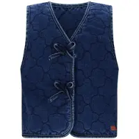 Nono gilet blauw Meisjes Katoen V-hals Effen - maat 104