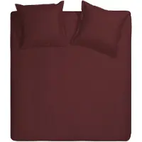 Cinderella Dekbedovertrek Sundays Bordeaux Satijn-260 x 200 / 220 cm | Extra Breed