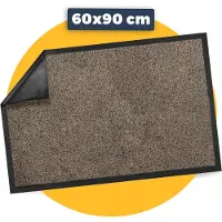 Pasper Deurmat binnen droogloopmat - 60 x 90 cm - Beige - 100% recycled - Gemaakt in België - Wasbaar - deurmatten