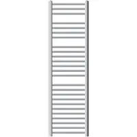 LuxeBath Elektrische badkamerradiator met verwarmingselement 1200W 400x1500 mm Chroom rechte zijaansluiting & thermostaat