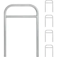 TRUTZHOLM 5x Fietsenrek 115 x 78 cm thermisch verzinkt staal Ø 49 mm voor plaatsing in beton Fietsenrek type H