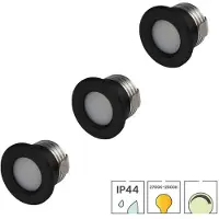 Lybardo - Inbouwspots extra klein 3-pack - 3W - Dimbaar - Dim to Warm 2000K-2700K - Zaagmaat 28mm