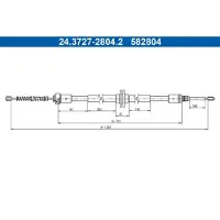Ate 24.3727-2804.2 Handremkabel