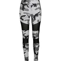 Urban Classics Leggings grijs / zwart / wit