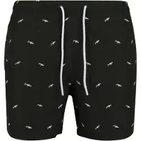 Urban Classics Zwemshorts zwart / wit