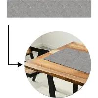 MuchoWow Tafelloper 200x40 cm - Tafelmat vinyl Patroon - Cement - Beton print - Tafeldecoratie - Tafelversiering - Keuken decoratie - Tafel versiering