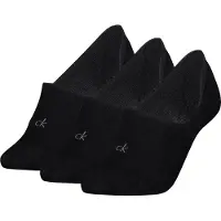 Calvin Klein Footies met gestikt logo model 'Footie' in set van 3