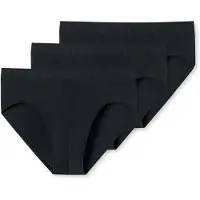 Schiesser zwarte superminislips voor heren in een praktisch 3-pack Heren Onderbroek - schwarz